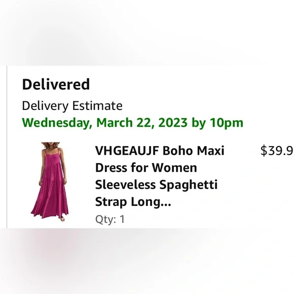 NWOT Pink Spaghetti Strap Dress Size XL - Picture 7 of 7